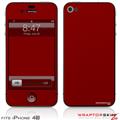 iPhone 4S Skin Solids Collection Red Dark