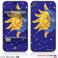 iPhone 4S Skin Moon Sun