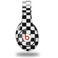 WraptorSkinz Skin Decal Wrap compatible with Original Beats Studio Headphones Checkered Canvas Black and White Skin Only (HEADPHONES NOT INCLUDED)