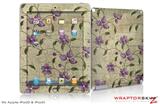 iPad Skin Flowers and Berries Purple (fits iPad 2 through iPad 4)
