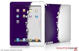 iPad Skin Ripped Colors Purple White (fits iPad 2 through iPad 4)