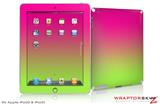 iPad Skin Smooth Fades Neon Green Hot Pink (fits iPad 2 through iPad 4)