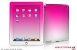 iPad Skin Smooth Fades White Hot Pink (fits iPad 2 through iPad 4)