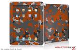 iPad Skin WraptorCamo Old School Camouflage Camo Orange Burnt (fits iPad 2 through iPad 4)