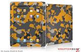 iPad Skin WraptorCamo Old School Camouflage Camo Orange (fits iPad 2 through iPad 4)