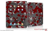 iPad Skin WraptorCamo Old School Camouflage Camo Red Dark (fits iPad 2 through iPad 4)