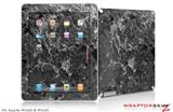 iPad Skin Marble Granite 06 Black Gray (fits iPad 2 through iPad 4)