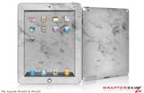 iPad Skin Marble Granite 07 White Gray (fits iPad 2 through iPad 4)
