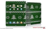 iPad Skin Ugly Holiday Christmas Sweater - Christmas Trees Green 01 (fits iPad 2 through iPad 4)