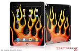iPad Skin Metal Flames (fits iPad 2 through iPad 4)