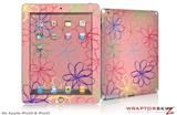iPad Skin Kearas Flowers on Pink (fits iPad 2 through iPad 4)
