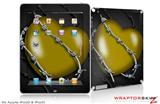 iPad Skin Barbwire Heart Yellow (fits iPad 2 through iPad 4)