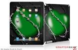 iPad Skin Barbwire Heart Green (fits iPad 2 through iPad 4)