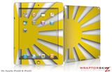 iPad Skin Rising Sun Japanese Flag Yellow (fits iPad 2 through iPad 4)
