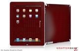iPad Skin Carbon Fiber Red (fits iPad 2 through iPad 4)