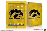 iPad Skin Iowa Hawkeyes Tigerhawk Black on Gold (fits iPad 2 through iPad 4)