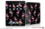 iPad Skin Flamingos on Black (fits iPad 2 through iPad 4)