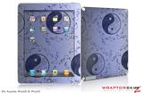 iPad Skin Feminine Yin Yang Blue (fits iPad 2 through iPad 4)
