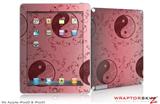 iPad Skin Feminine Yin Yang Red (fits iPad 2 through iPad 4)