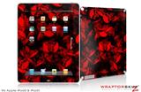 iPad Skin Skulls Confetti Red (fits iPad 2 through iPad 4)