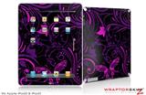iPad Skin Twisted Garden Purple and Hot Pink (fits iPad 2 through iPad 4)