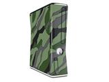 Camouflage Green Decal Style Skin for XBOX 360 Slim Vertical