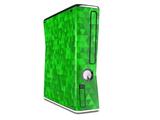 Triangle Mosaic Green Decal Style Skin for XBOX 360 Slim Vertical