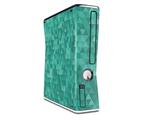 Triangle Mosaic Seafoam Green Decal Style Skin for XBOX 360 Slim Vertical