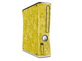 Triangle Mosaic Yellow Decal Style Skin for XBOX 360 Slim Vertical