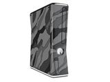 Camouflage Gray Decal Style Skin for XBOX 360 Slim Vertical