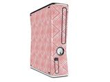 Wavey Pink Decal Style Skin for XBOX 360 Slim Vertical