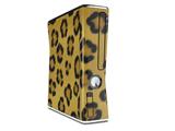 Leopard Skin Decal Style Skin for XBOX 360 Slim Vertical