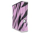 Zebra Skin Pink Decal Style Skin for XBOX 360 Slim Vertical