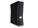 Diamond Plate Metal 02 Black Decal Style Skin for XBOX 360 Slim Vertical