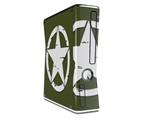 Distressed Army Star Decal Style Skin for XBOX 360 Slim Vertical