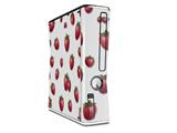 Strawberries on White Decal Style Skin for XBOX 360 Slim Vertical