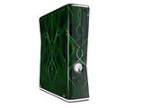 Abstract 01 Green Decal Style Skin for XBOX 360 Slim Vertical