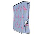 Flamingos on Blue Decal Style Skin for XBOX 360 Slim Vertical