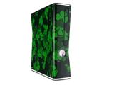 St Patricks Clover Confetti Decal Style Skin for XBOX 360 Slim Vertical