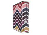 Zig Zag Colors 02 Decal Style Skin for XBOX 360 Slim Vertical
