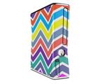 Zig Zag Colors 04 Decal Style Skin for XBOX 360 Slim Vertical