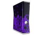 HEX Purple Decal Style Skin for XBOX 360 Slim Vertical