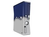 Ripped Colors Blue Gray Decal Style Skin for XBOX 360 Slim Vertical