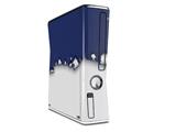 Ripped Colors Blue White Decal Style Skin for XBOX 360 Slim Vertical