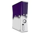 Ripped Colors Purple White Decal Style Skin for XBOX 360 Slim Vertical