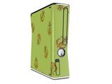 Anchors Away Sage Green Decal Style Skin for XBOX 360 Slim Vertical