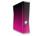 Smooth Fades Hot Pink Black Decal Style Skin compatible with XBOX 360 Slim Vertical