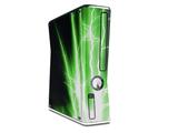 Lightning Green Decal Style Skin for XBOX 360 Slim Vertical