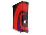 Alecias Swirl 01 Red Decal Style Skin for XBOX 360 Slim Vertical