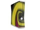Alecias Swirl 01 Yellow Decal Style Skin for XBOX 360 Slim Vertical